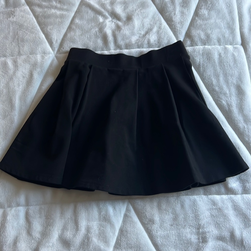 forever 21 black tennis skirt